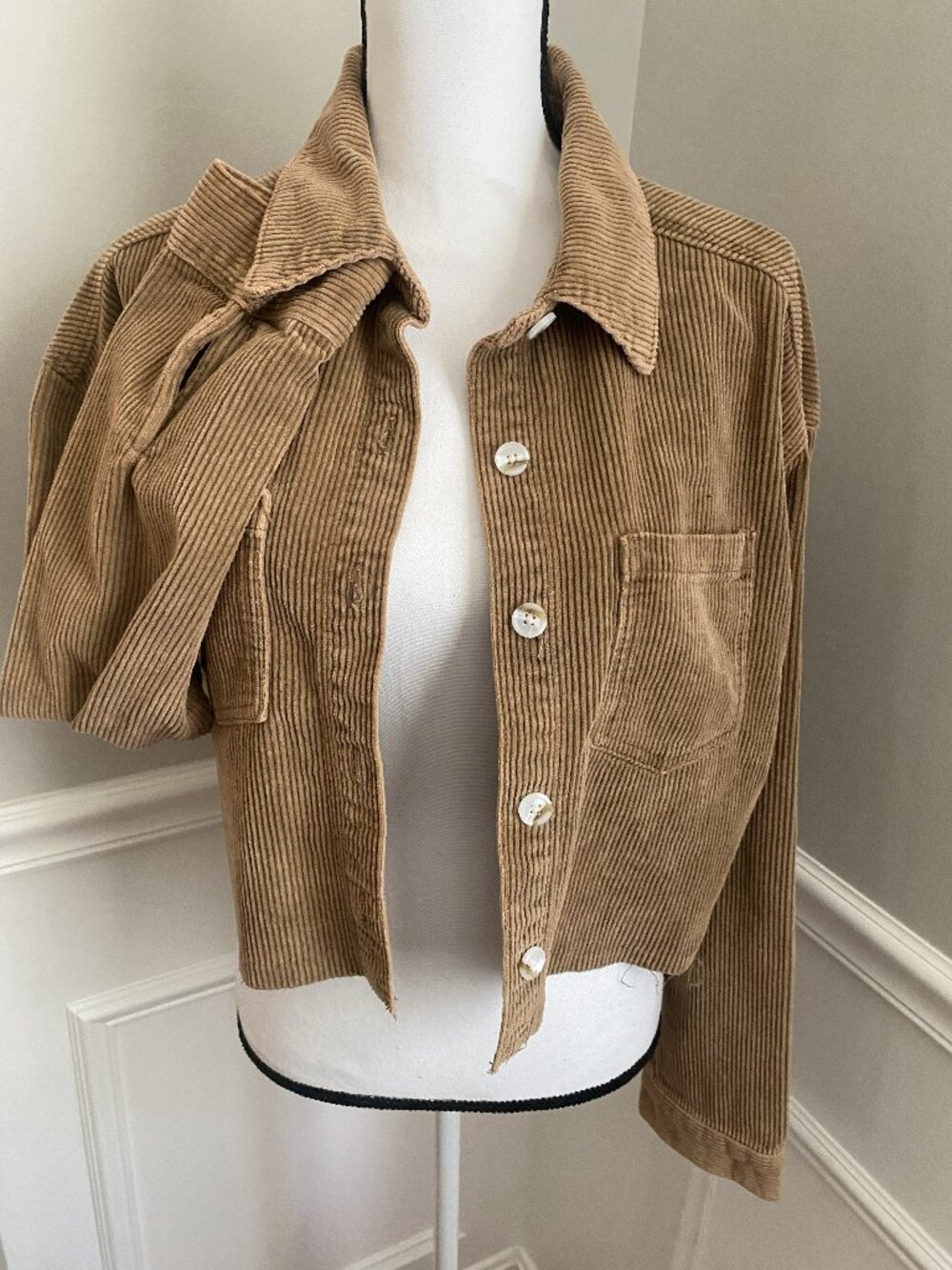 Pac Sun Corduroy Jacket size XS/ Small Cropped